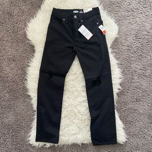 NWT Boys Distressed Black Skinny Jeans / Size 10 / Old Navy Karate Pants